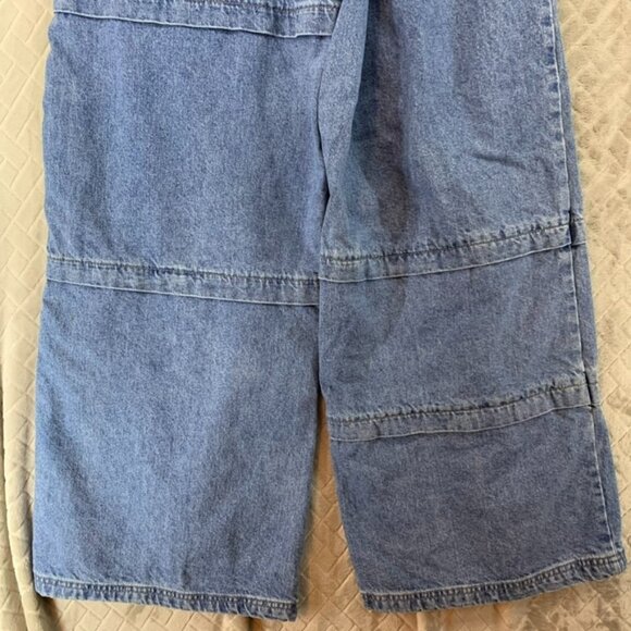 Forever 21 Womens 28 Denim Jeans Blue Wide Leg High Rise Light Wash Stretch - Picture 14 of 15